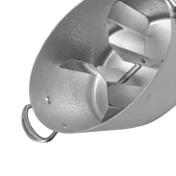 Seau à champagne ovale en aluminium martelé M'30