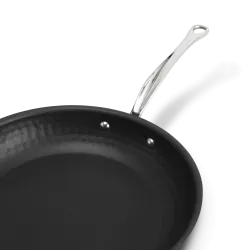 Poêle antiadhésive en inox martelé M'ÉLITE