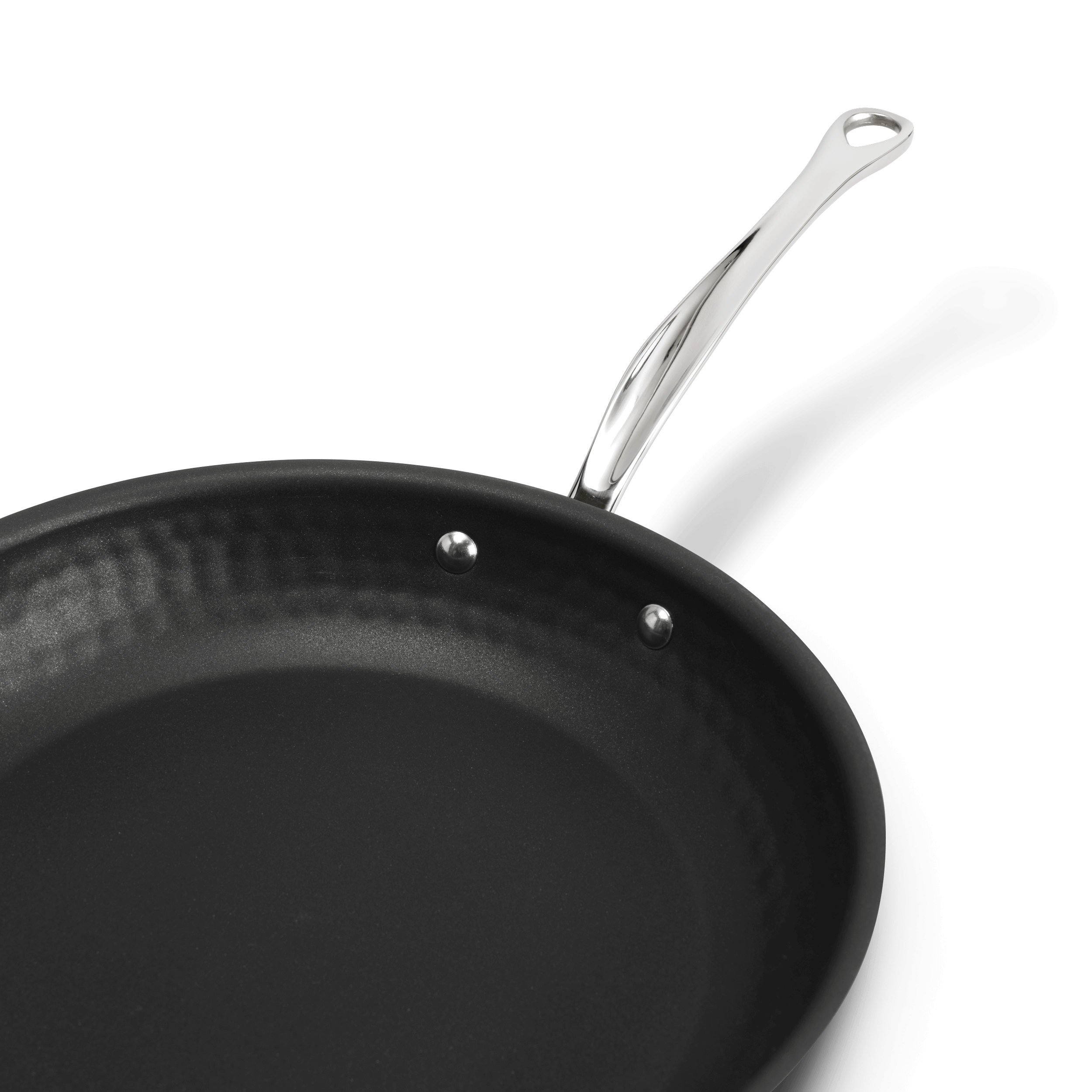 Poêle antiadhésive en inox martelé M'ÉLITE