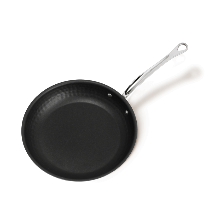 Poêle antiadhésive en inox martelé M'ÉLITE