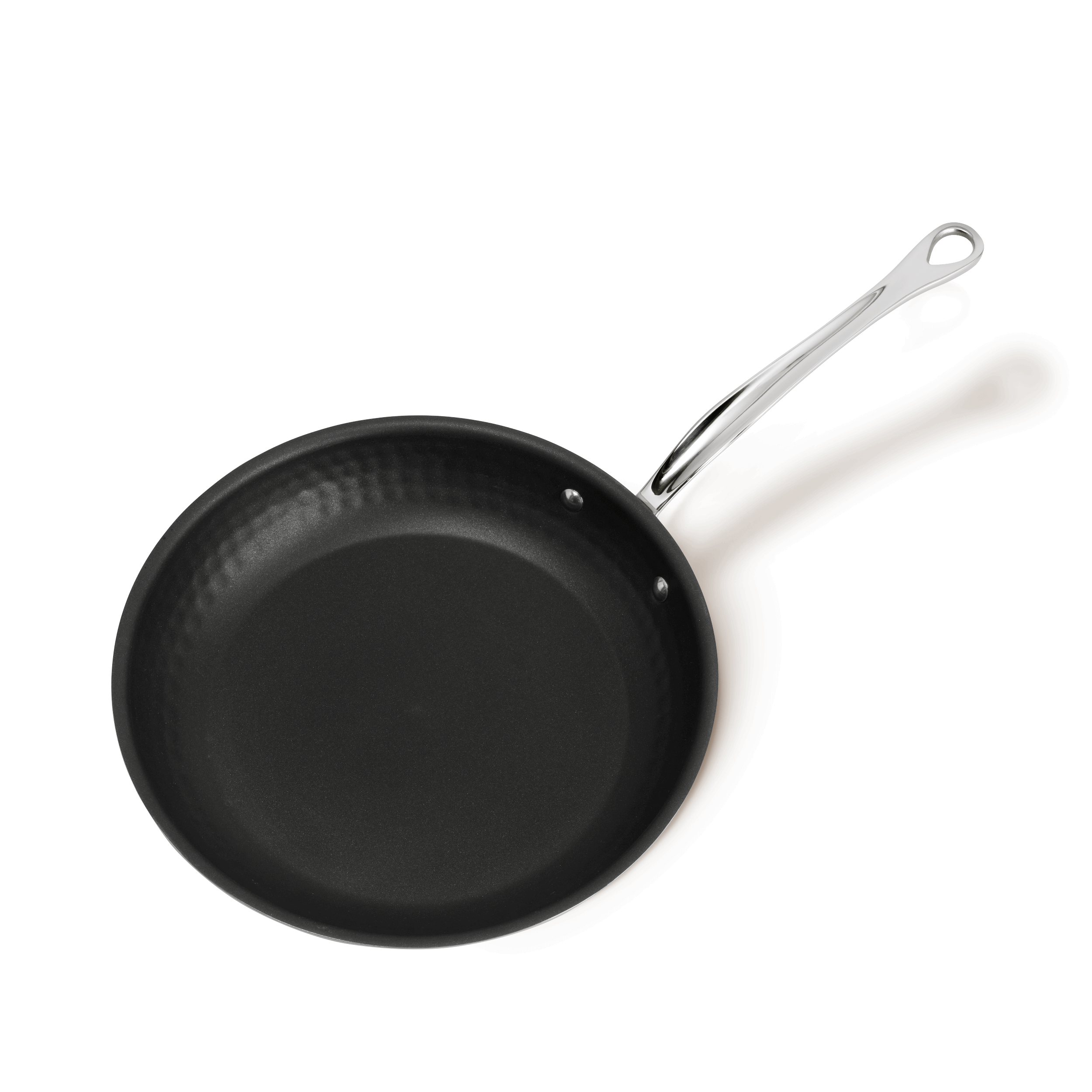 Poêle antiadhésive en inox martelé M'ÉLITE