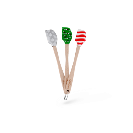 Lot de 3 spatules en silicone Noël