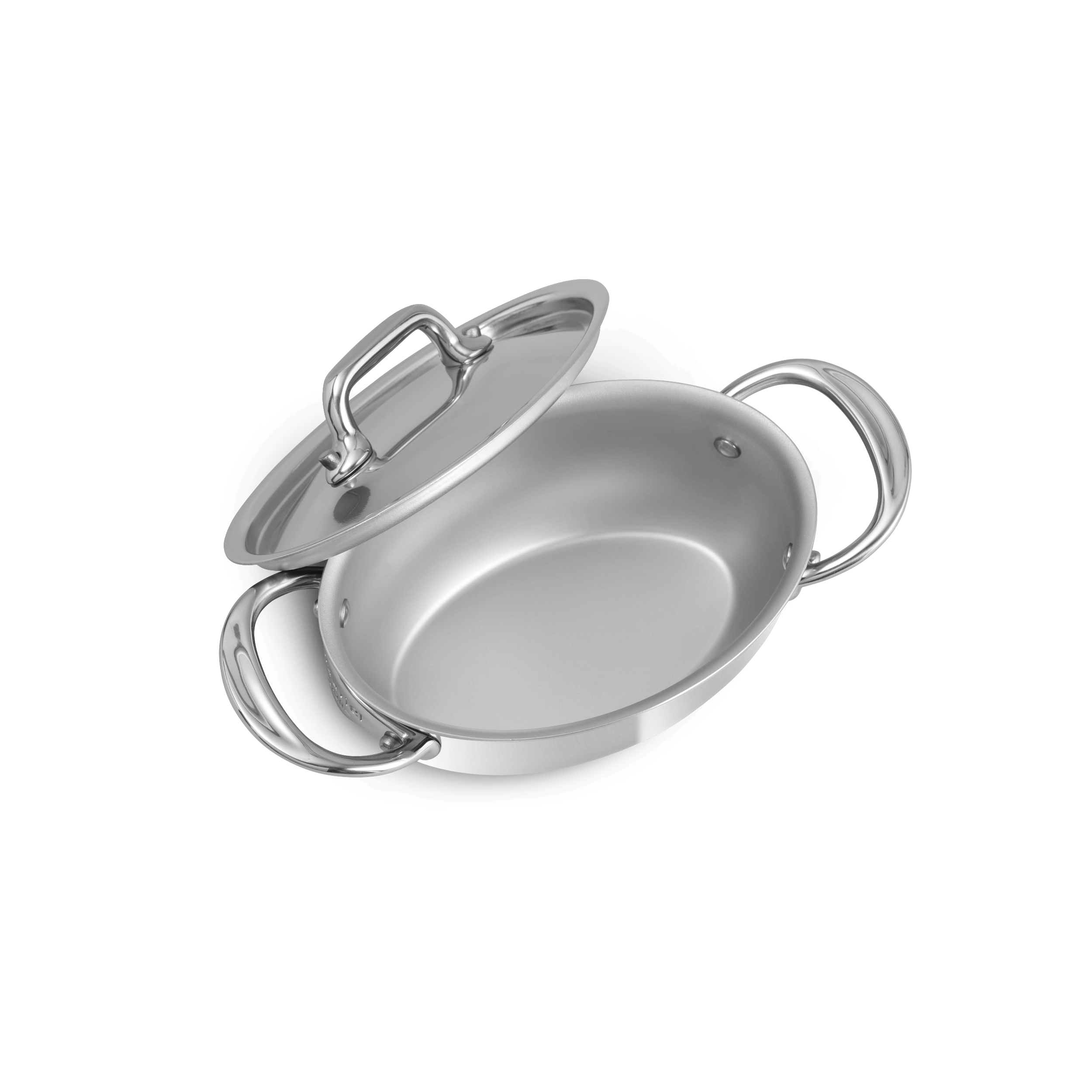 Cocotte ovale en inox avec couvercle M'MINIS
