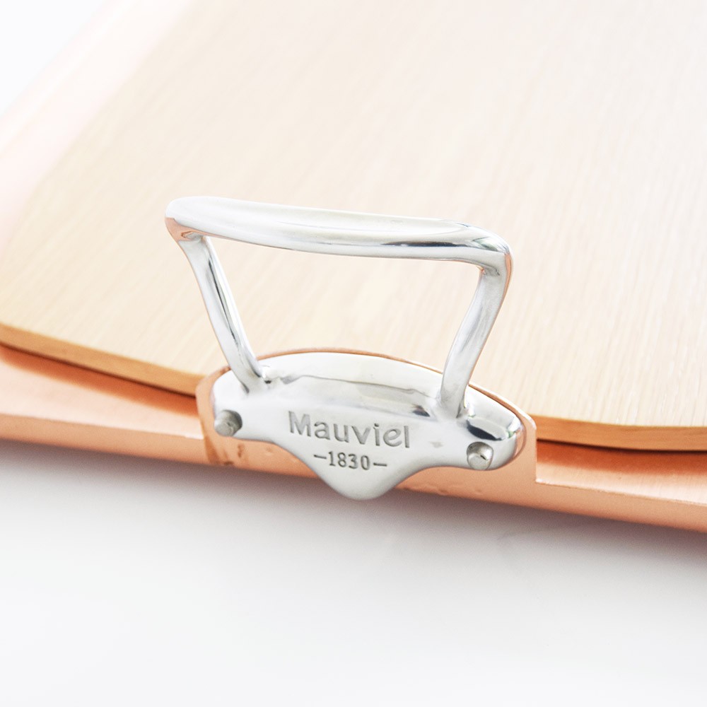 Plateau de service en cuivre et bois SAVOIR-VIVRE