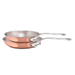 Batterie de 2 pièces en cuivre inox induction M'6S
