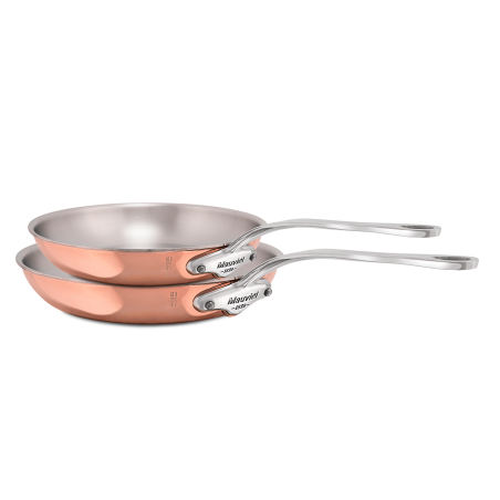 Batterie de 2 pièces en cuivre inox induction M'6S