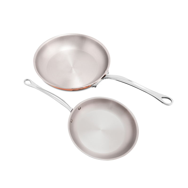 Batterie de 2 pièces en cuivre inox induction M'6S