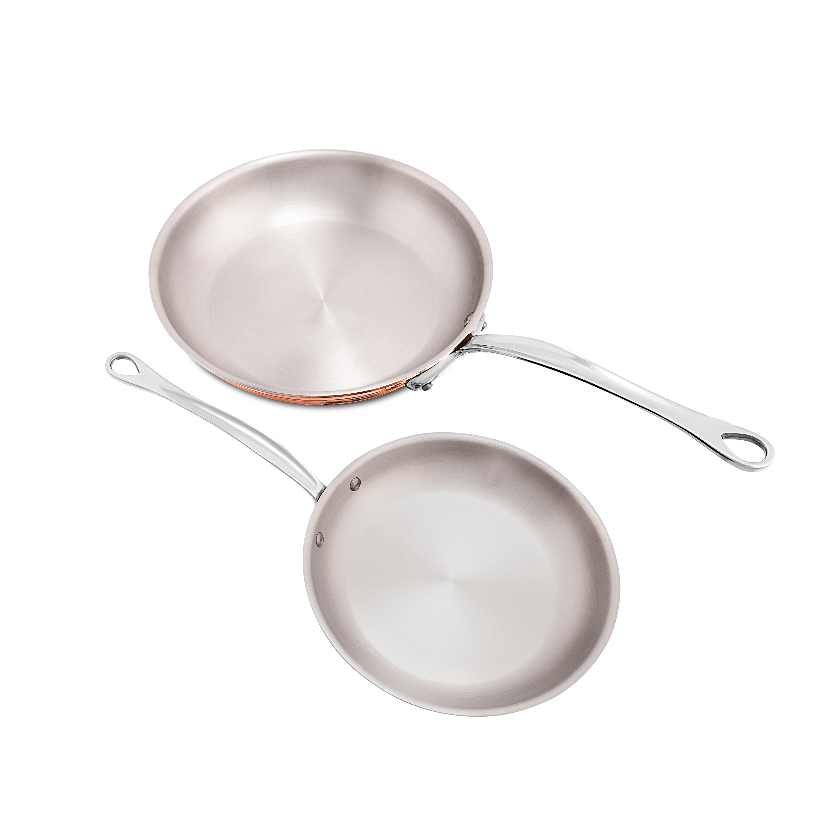 Batterie de 2 pièces en cuivre inox induction M'6S