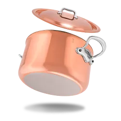 Cocotte en cuivre inox induction avec couvercle M'6S