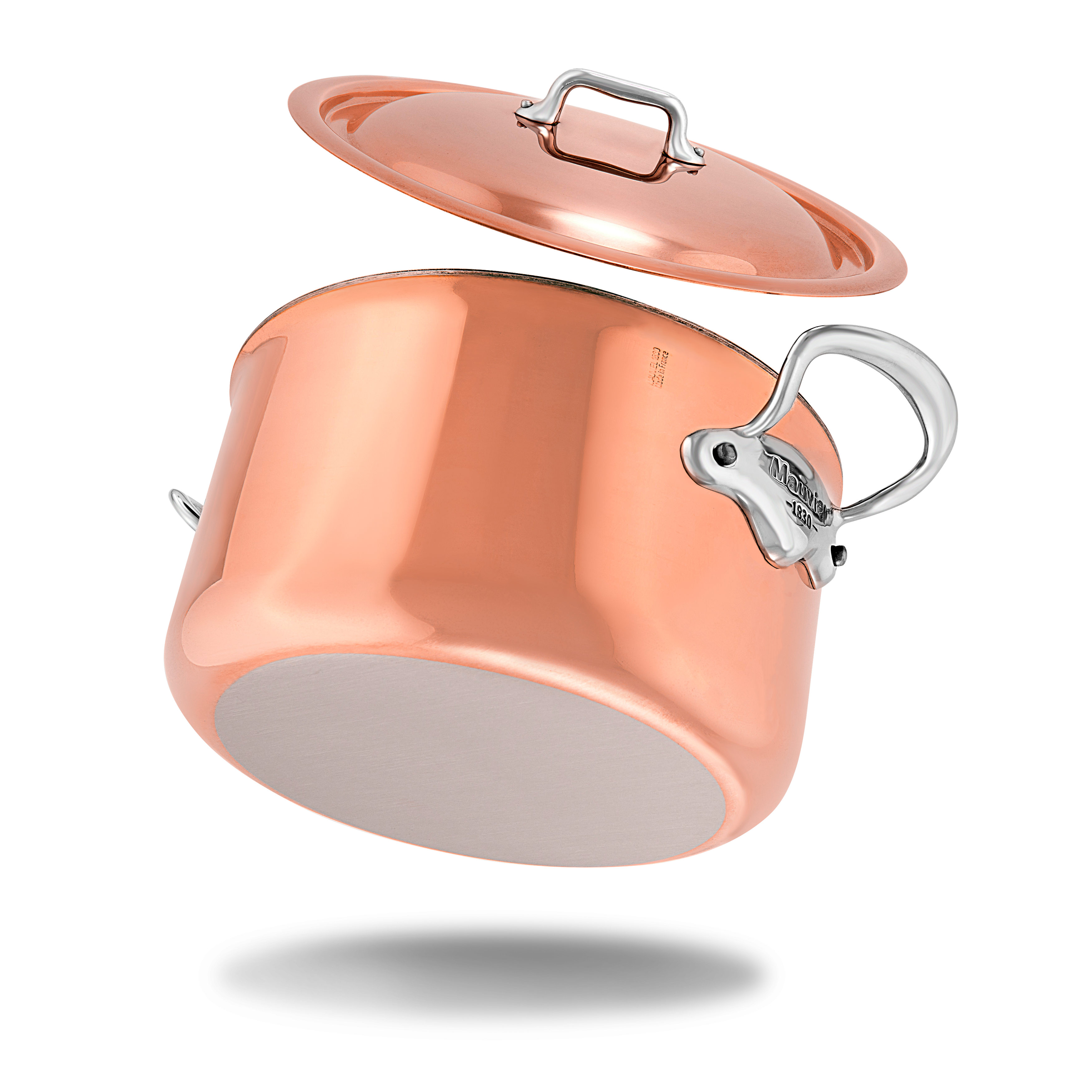 Cocotte en cuivre inox induction avec couvercle M'6S