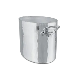 Seau à champagne ovale en aluminium martelé M'30