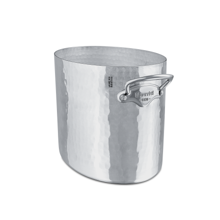 Seau à champagne ovale en aluminium martelé M'30