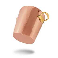 Seau à champagne en cuivre étamé martelé M'30