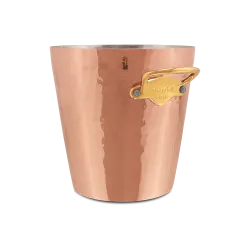 Seau à champagne en cuivre étamé martelé M'30
