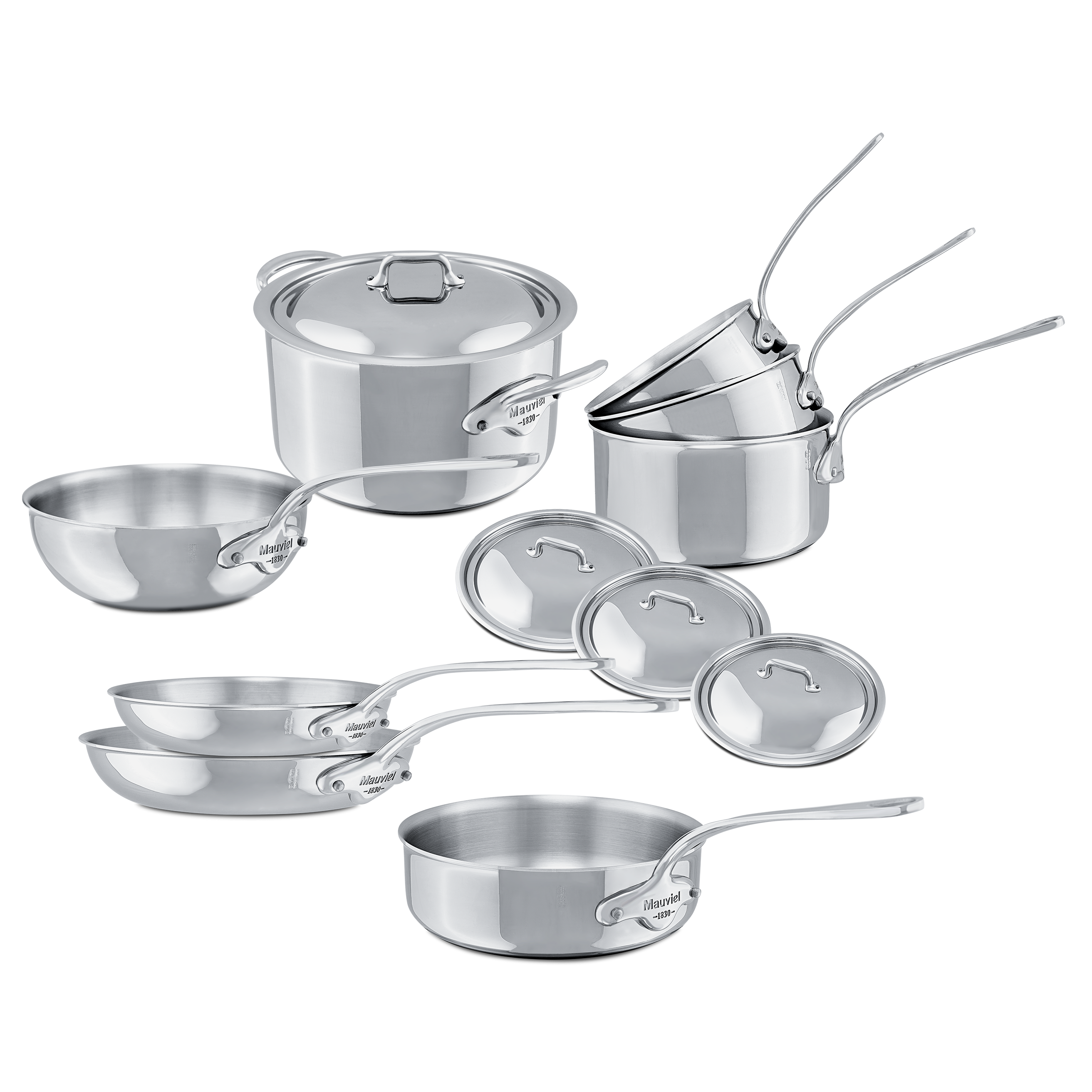 Batterie de 12 pièces en inox M'COOK