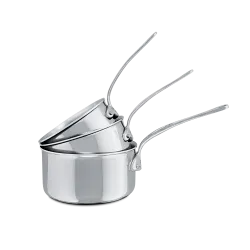 Batterie de 3 casseroles en inox M'COOK