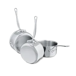 Batterie de 3 casseroles en inox M'COOK