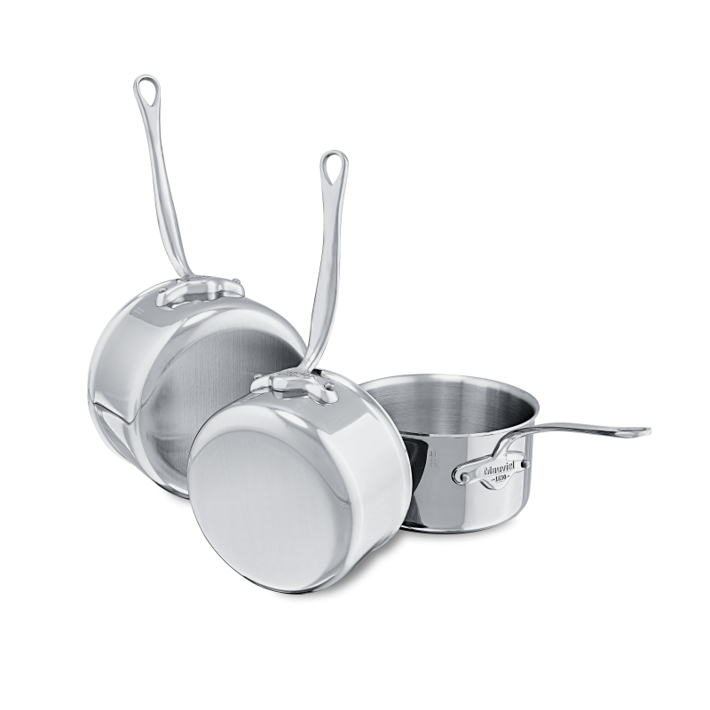 Batterie de 3 casseroles en inox M'COOK