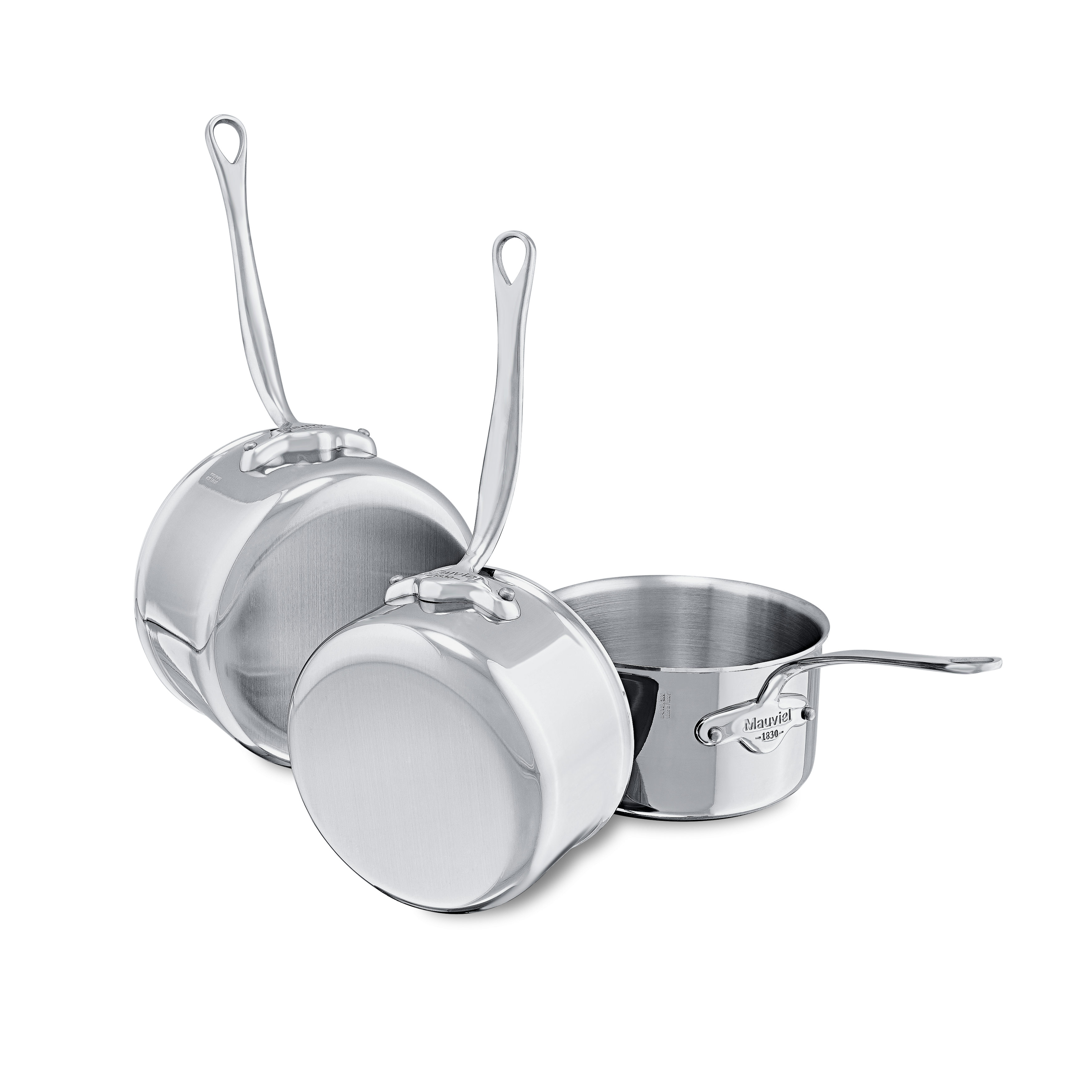 Batterie de 3 casseroles en inox M'COOK