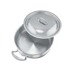 Rondeau en inox avec couvercle M'COOK
