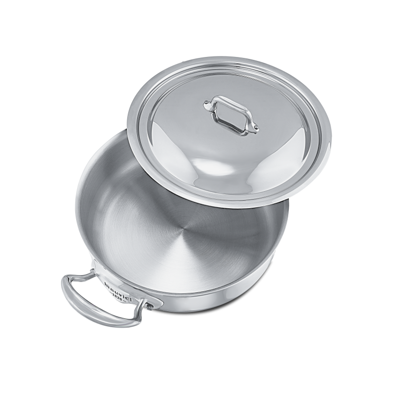 Rondeau en inox avec couvercle M'COOK