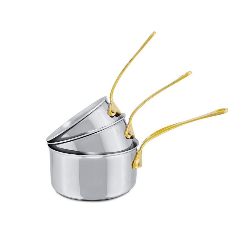 Batterie de 3 casseroles en inox M'COOK B