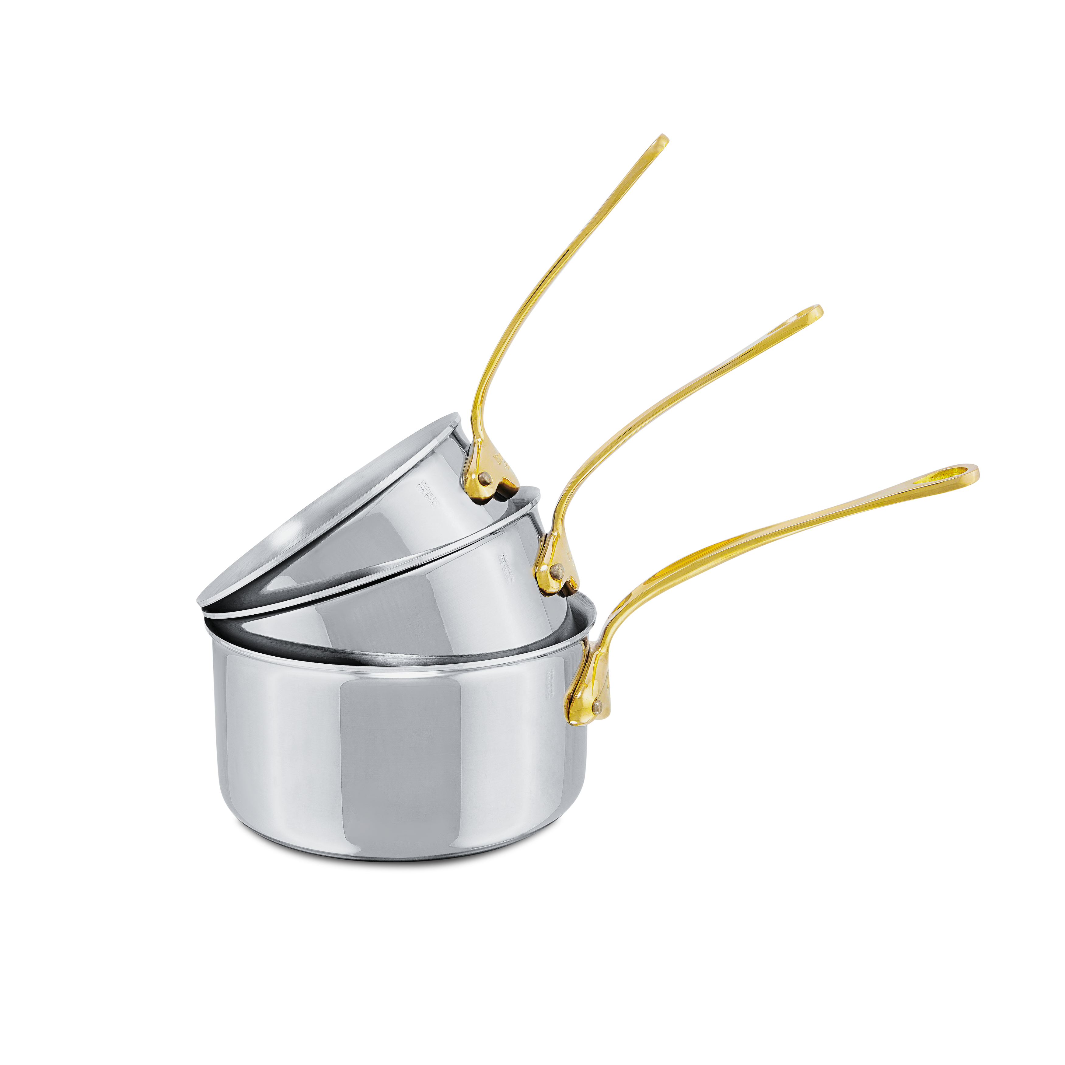 Batterie de 3 casseroles en inox M'COOK B