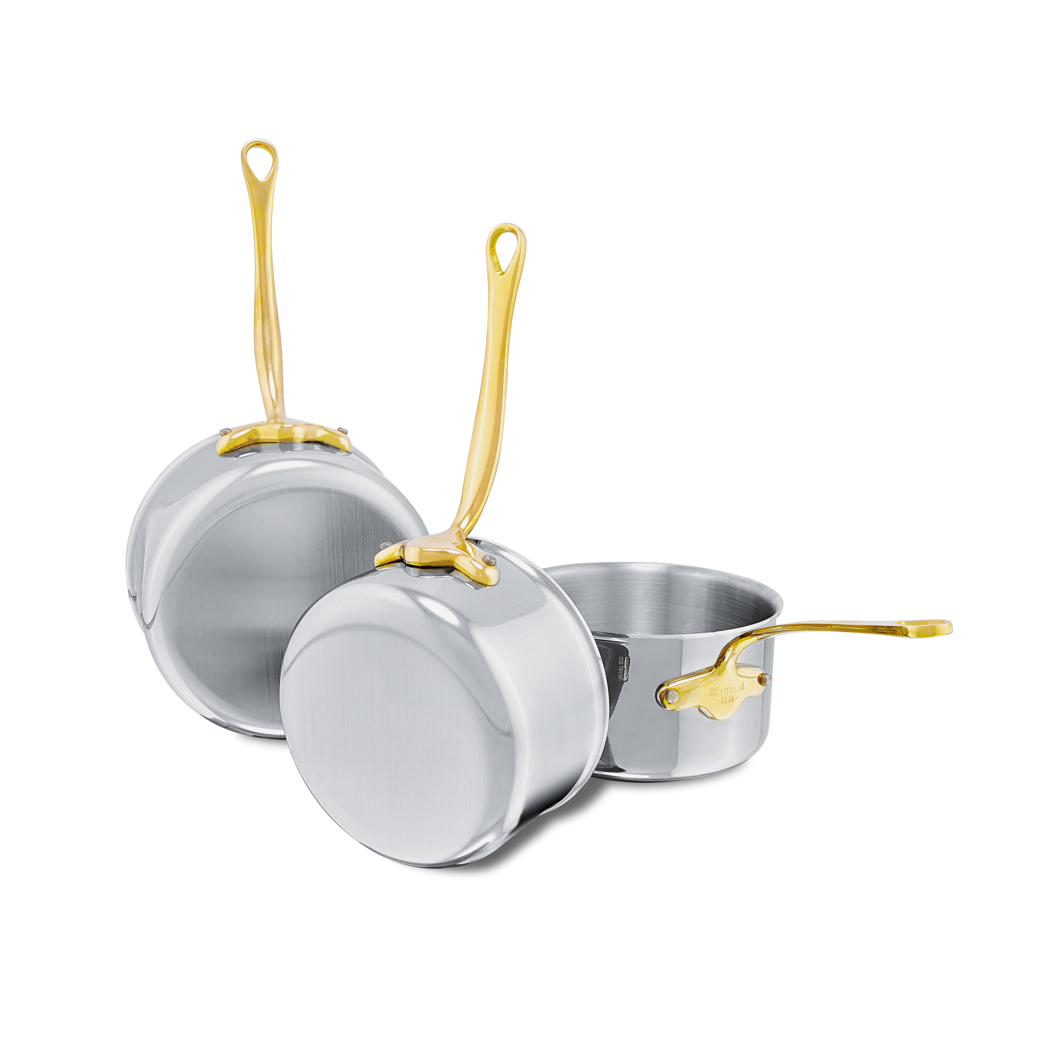 Batterie de 3 casseroles en inox M'COOK B