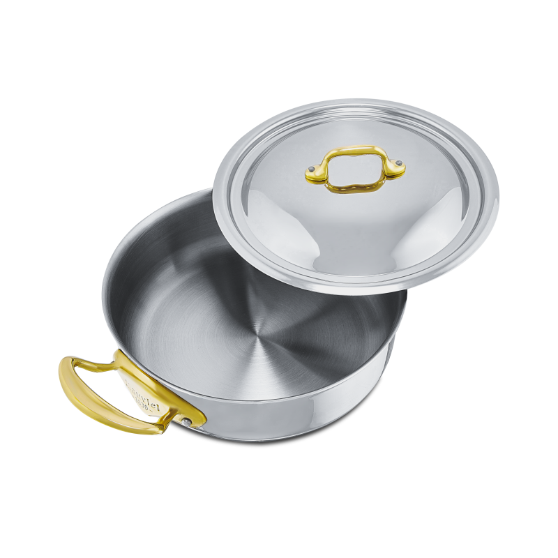 Rondeau en inox avec couvercle M'COOK B