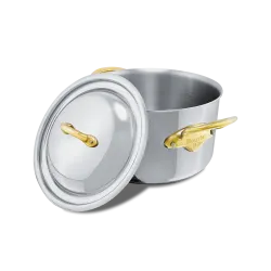 Cocotte en inox avec couvercle M'COOK B