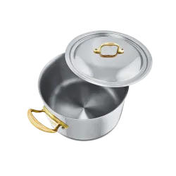 Cocotte en inox avec couvercle M'COOK B