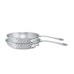 Batterie de 2 pièces en inox martelé M'ÉLITE