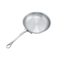 Poêle en inox martelé M'ÉLITE