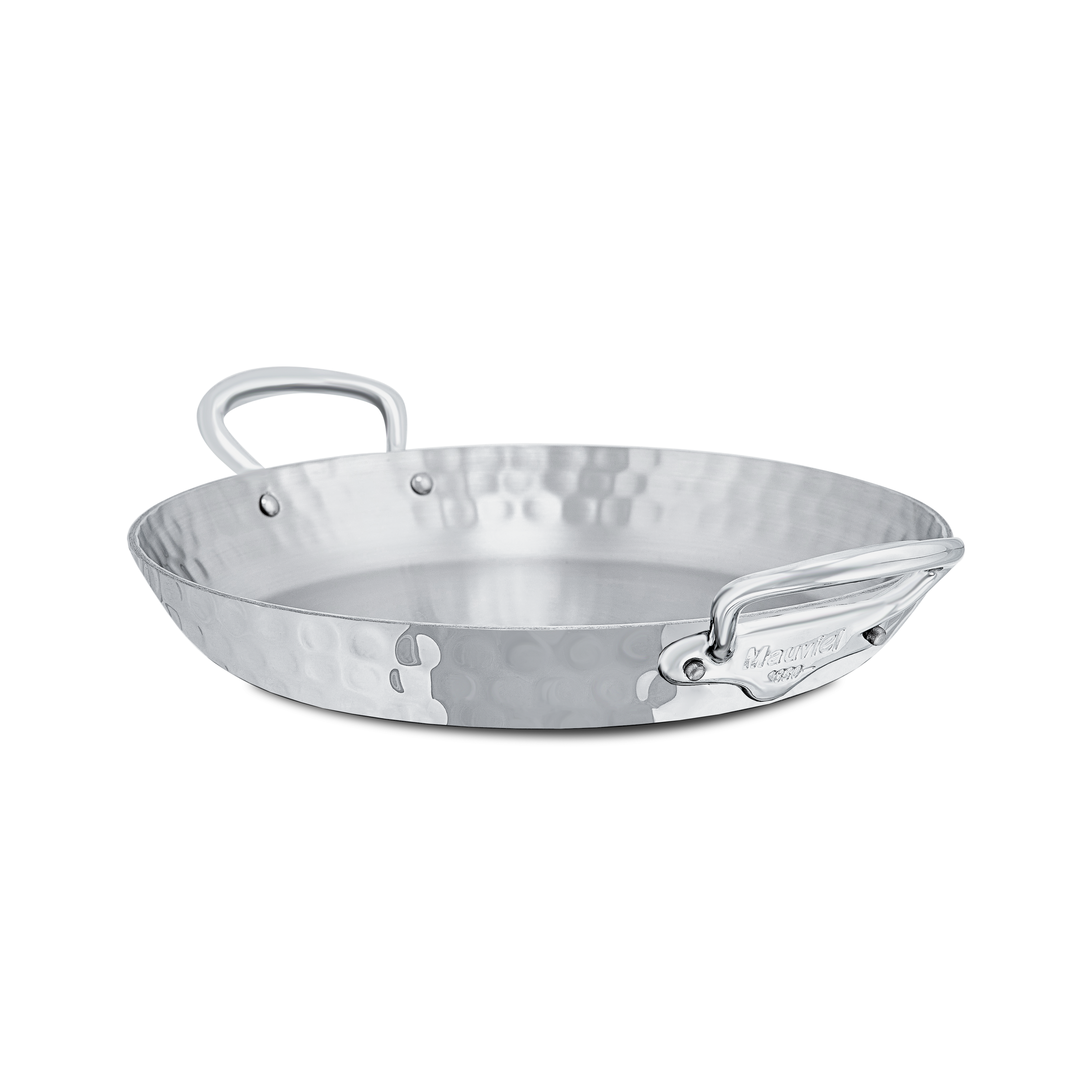 Plat rond en inox martelé M'ÉLITE