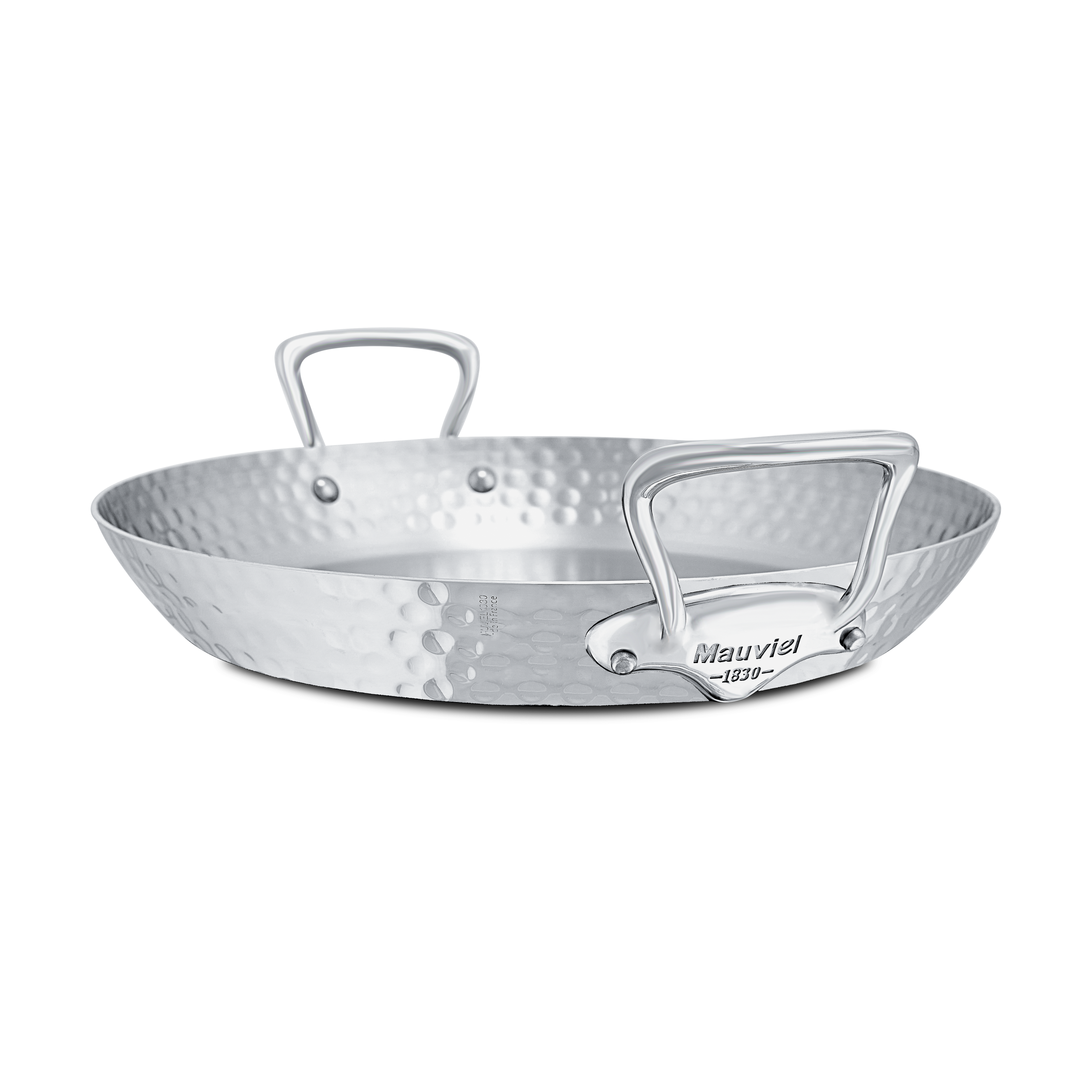 Plat à paëlla en inox martelé M'ÉLITE