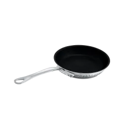 Poêle antiadhésive en inox martelé M'ÉLITE