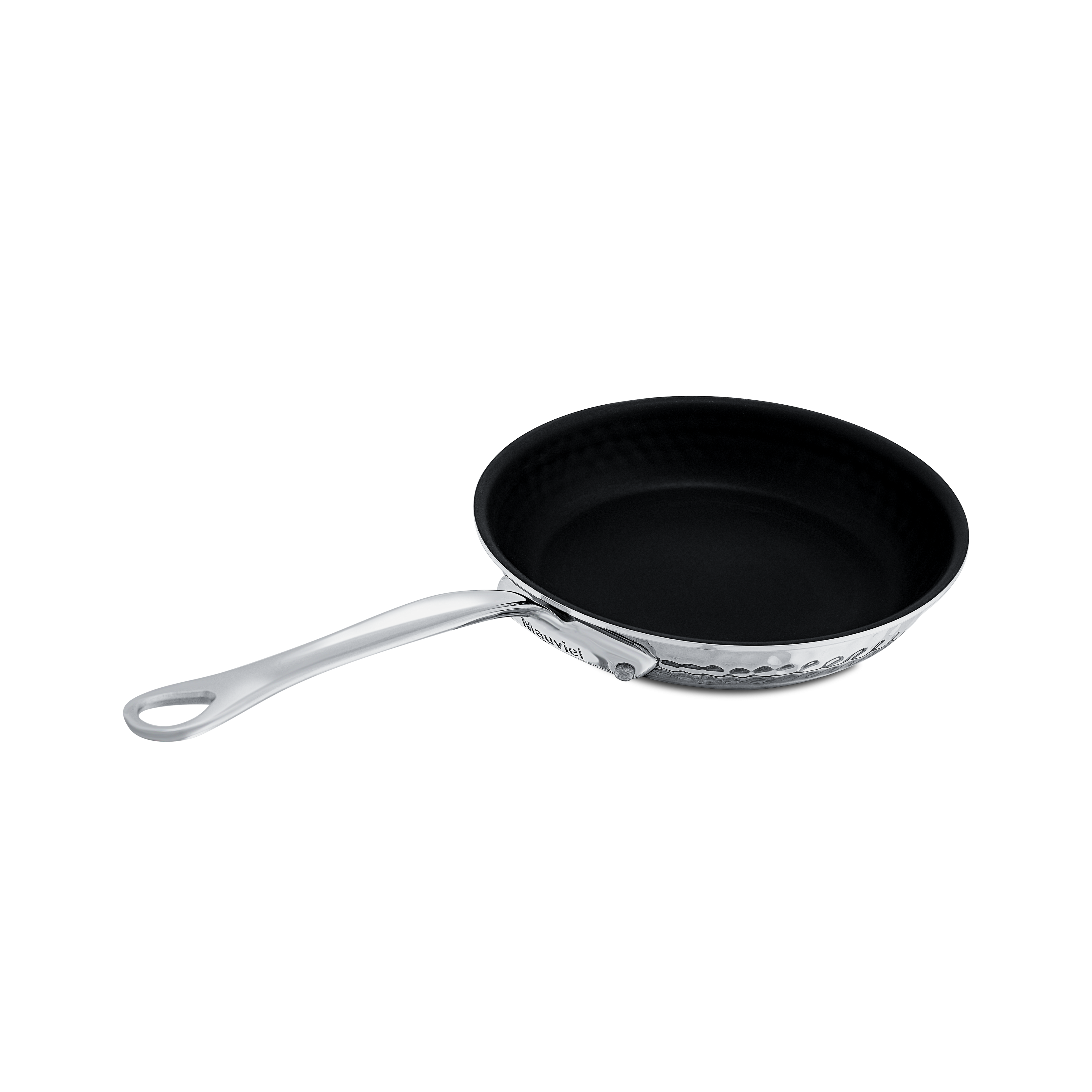 Poêle antiadhésive en inox martelé M'ÉLITE