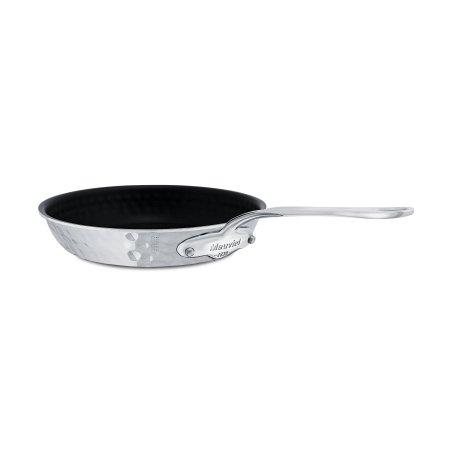 Poêle antiadhésive en inox martelé M'ÉLITE