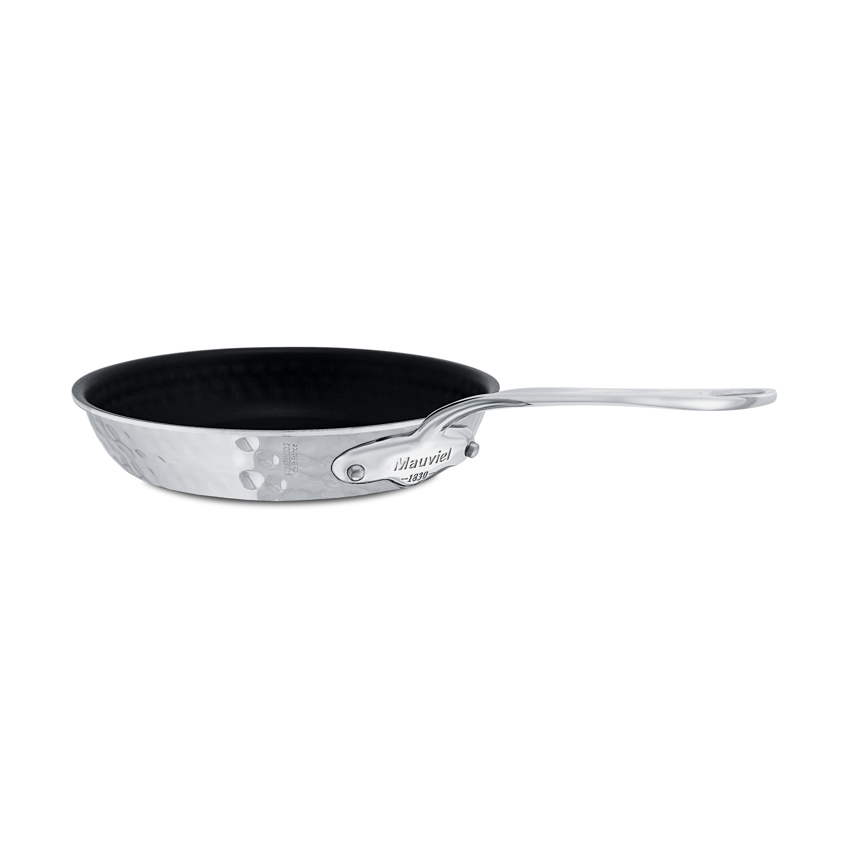 Poêle antiadhésive en inox martelé M'ÉLITE