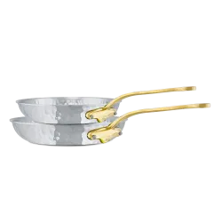 Batterie de 2 pièces en inox martelé M'ÉLITE B