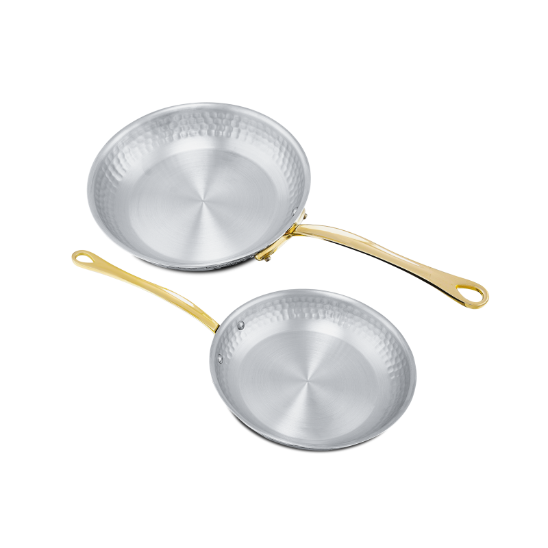 Batterie de 2 pièces en inox martelé M'ÉLITE B