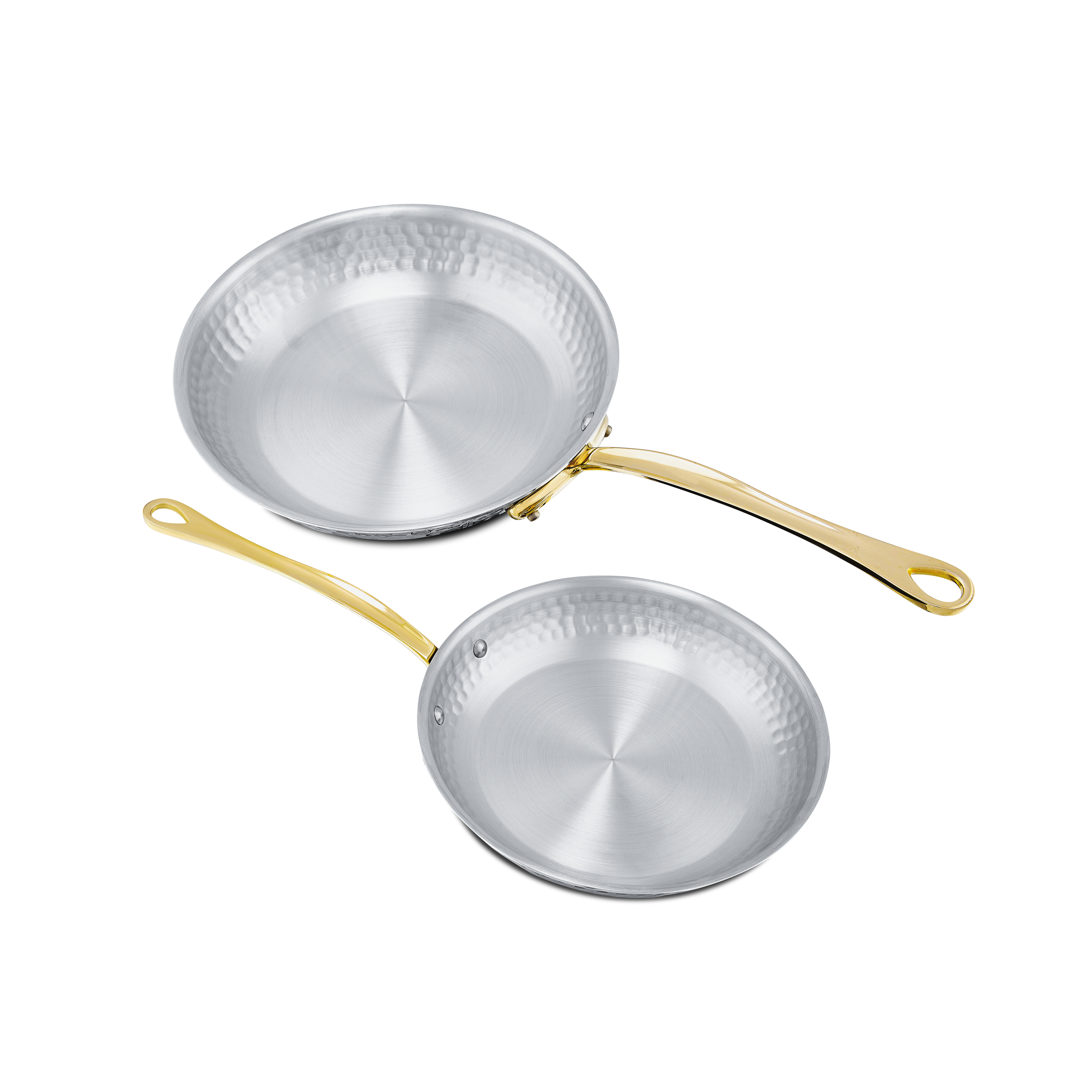 Batterie de 2 pièces en inox martelé M'ÉLITE B