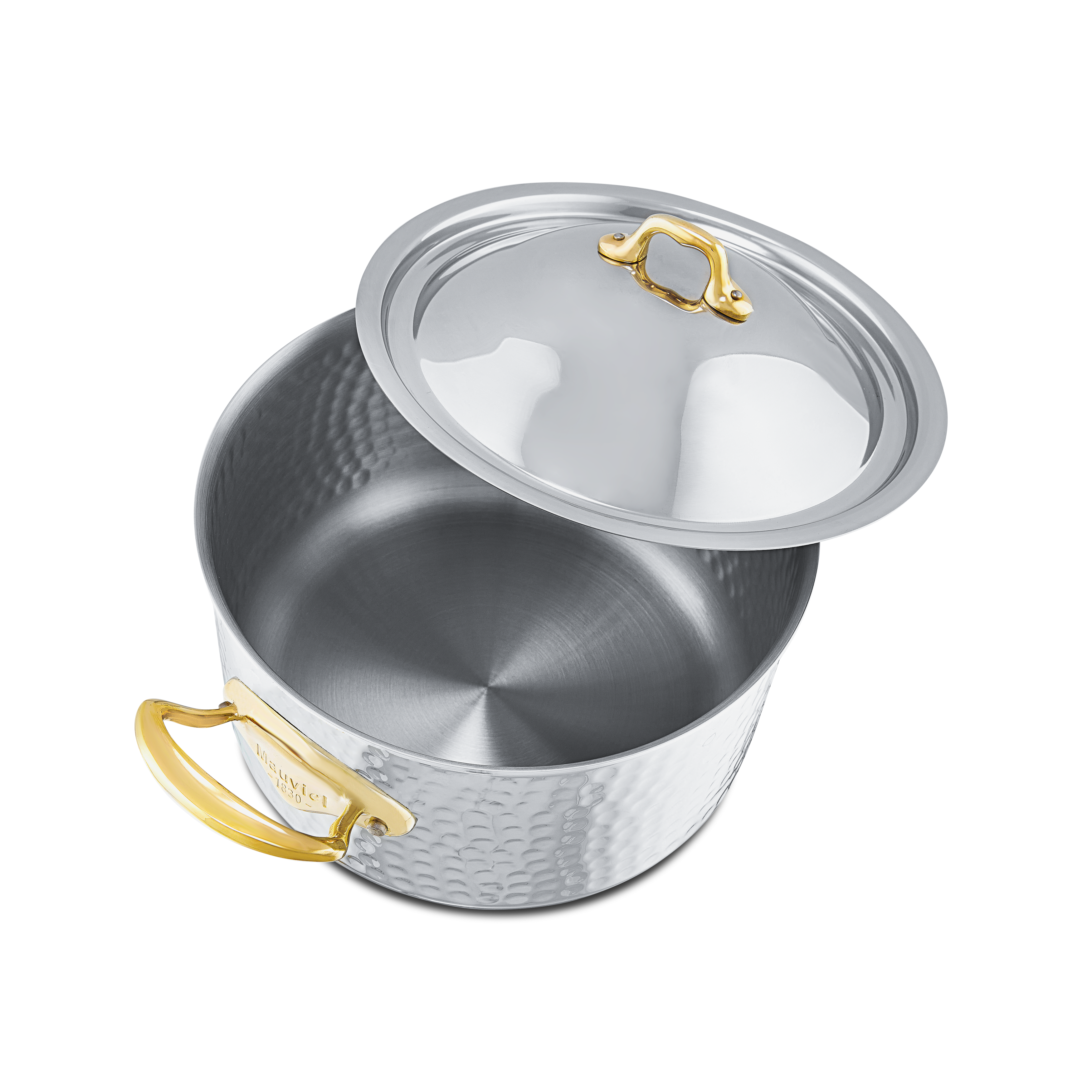 Cocotte en inox martelé avec couvercle M'ÉLITE B