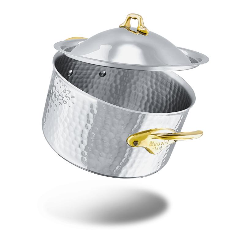 Cocotte en inox martelé avec couvercle M'ÉLITE B