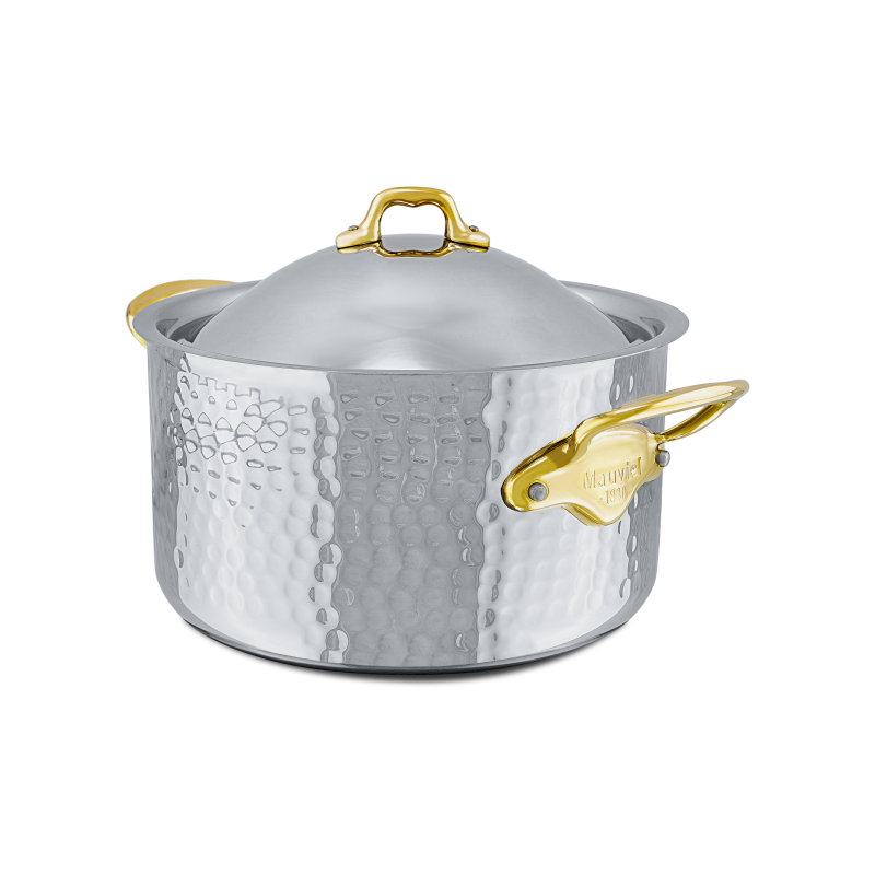 Cocotte en inox martelé avec couvercle M'ÉLITE B