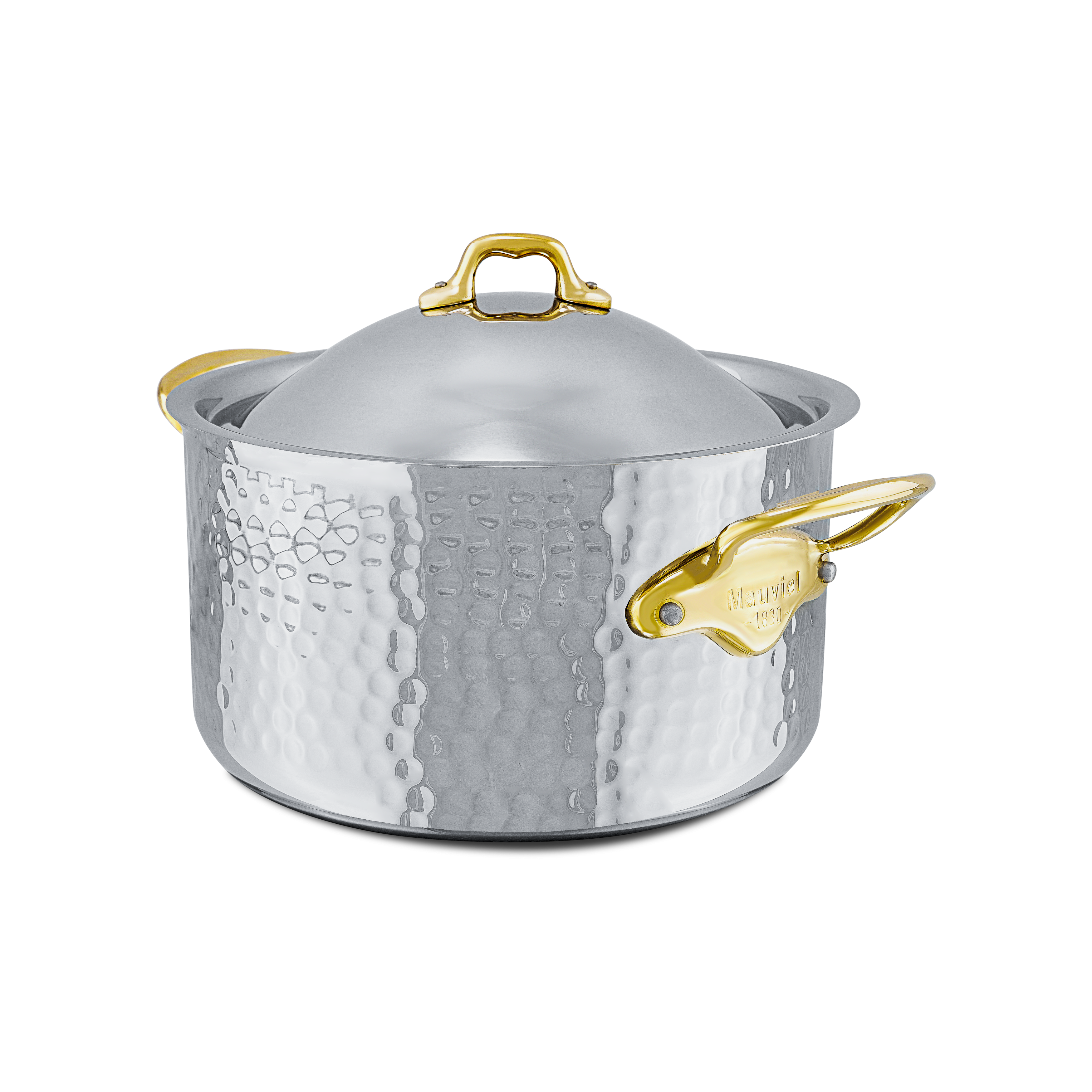 Cocotte en inox martelé avec couvercle M'ÉLITE B