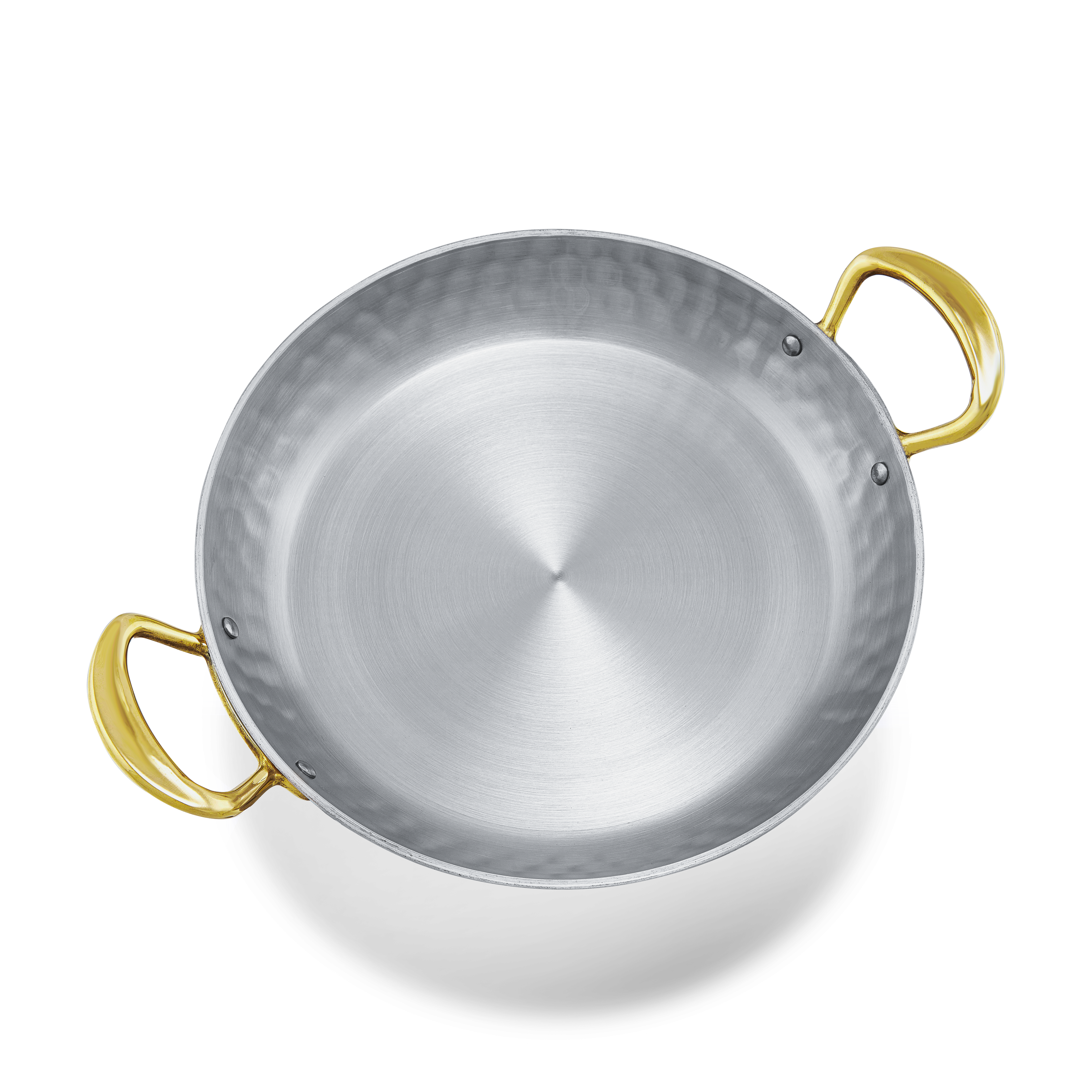 Plat rond en inox martelé M'ÉLITE B