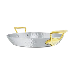 Plat à paëlla en inox martelé M'ÉLITE B