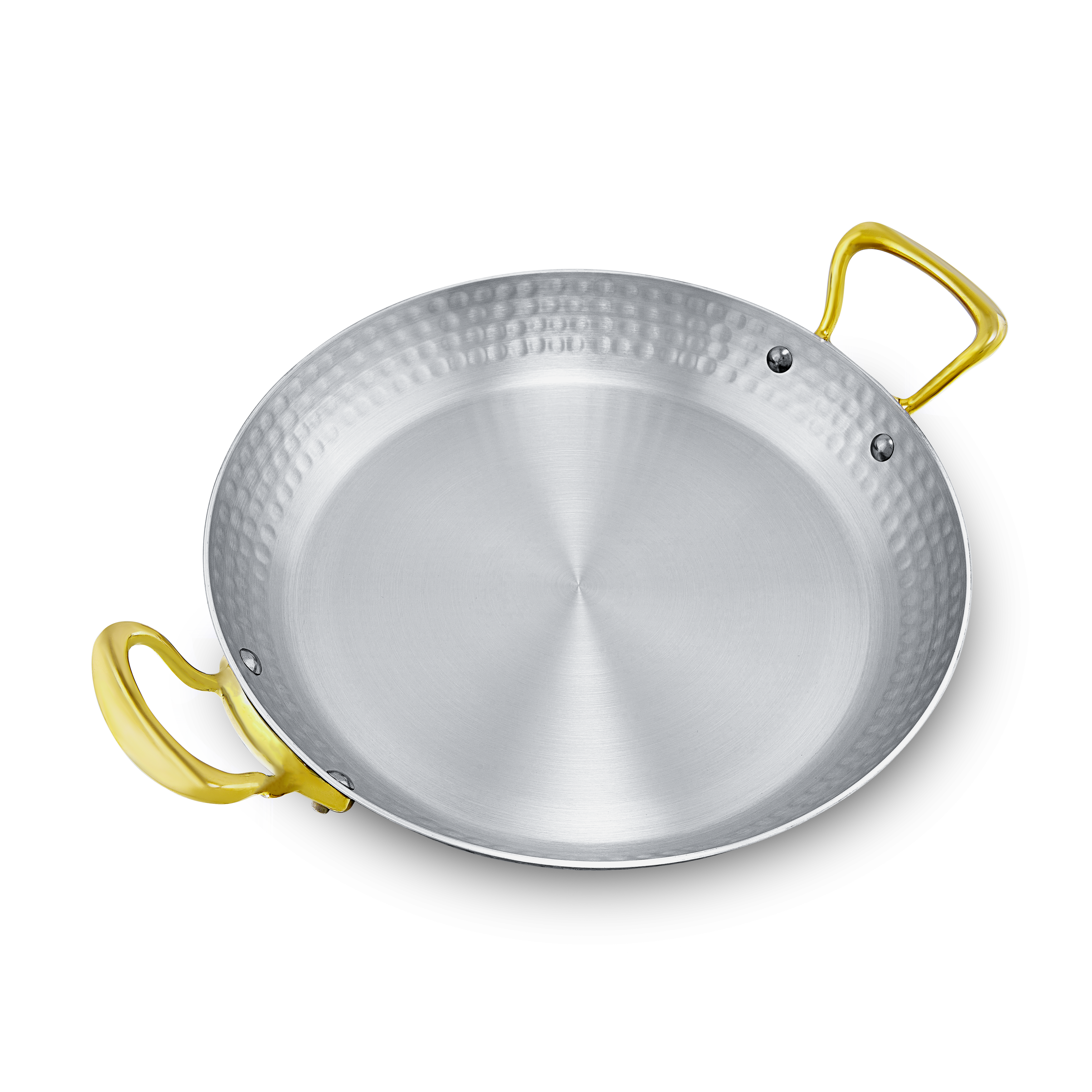 Plat à paëlla en inox martelé M'ÉLITE B