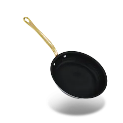 Poêle antiadhésive en inox martelé M'ÉLITE B